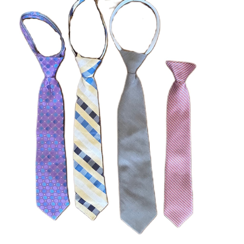 XMI, Westbury and Jewel’s and Gents Boys Adjustable Dress Ties Lot of 4